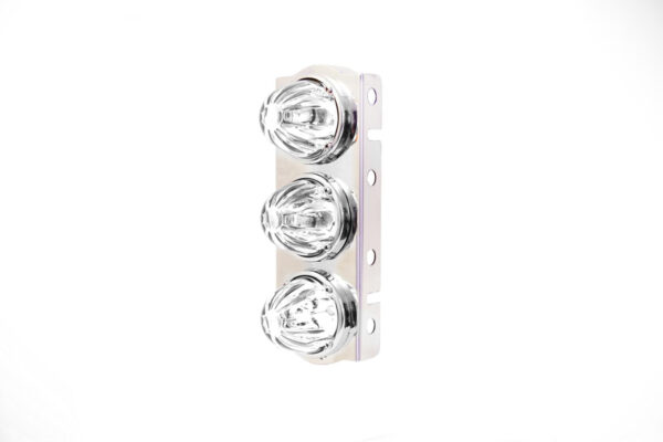 Peterbilt SS Front Air Cleaner Light Bars 3 lights. Clear watermelon. Set. For model 379,389,388