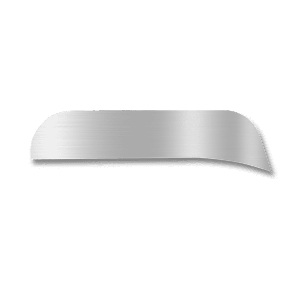 Peterbilt Window Chops (5” Arched Drop) SS Brushing/Paintable set. For 379,386,389,388 short cab.