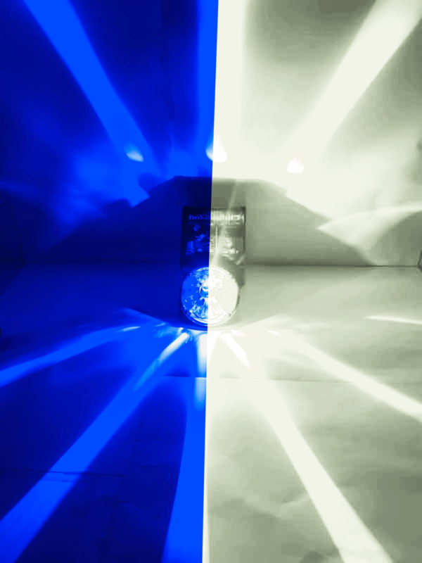 Waterproof Watermelon Clear Glass, Bulb With White And Blue