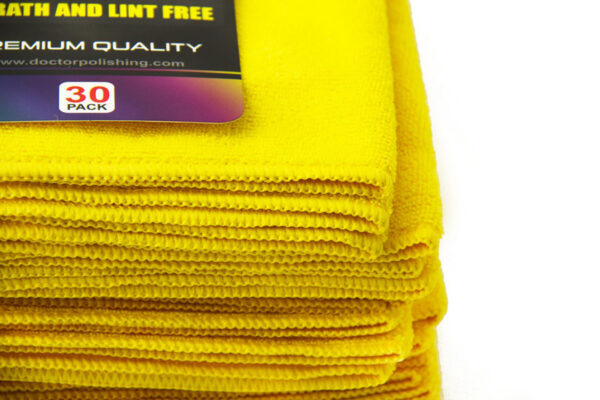 Microfiber Detail <br> Towel Yellow - Image 2
