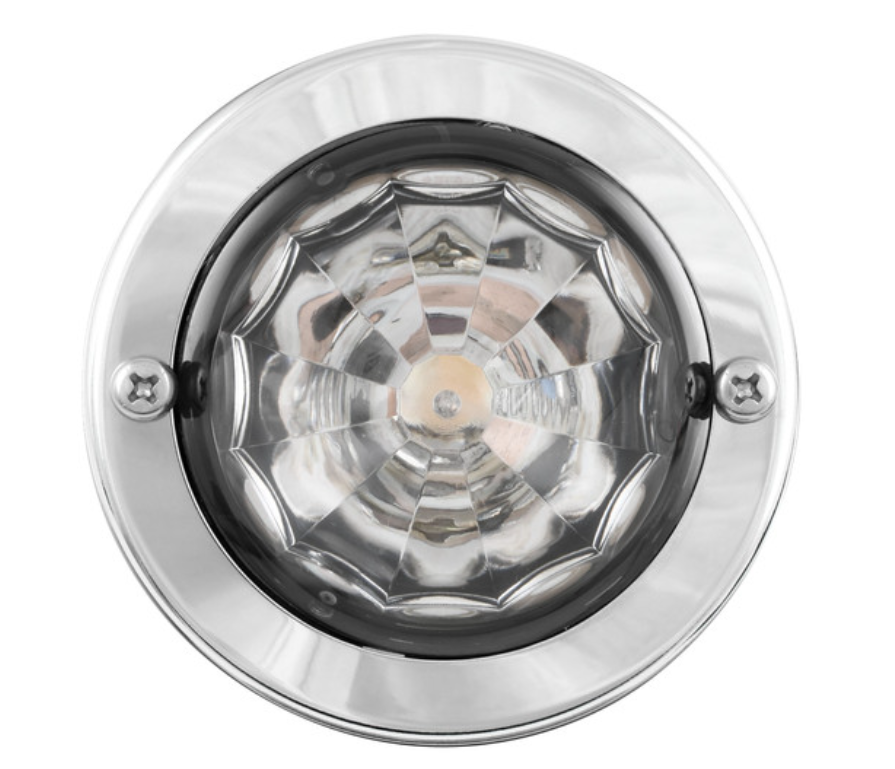 Mini Super Star Watermelon LED Sealed Light with Stainless Steel Bezel Clear Amber - Image 5