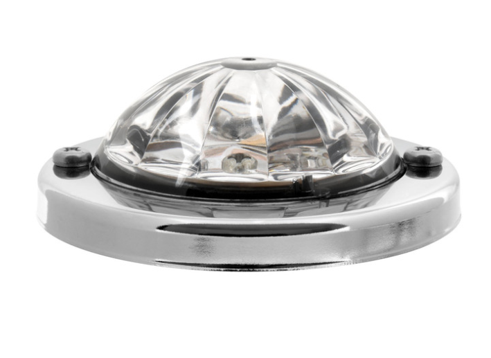 Mini Super Star Watermelon LED Sealed Light with Stainless Steel Bezel Clear Amber - Image 3